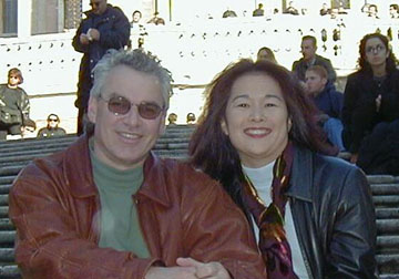 MM and Mikey at the Spanish Steps in Rome